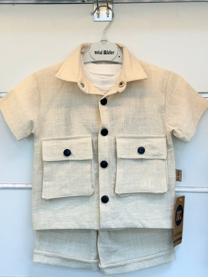 Mini İkizler 3-Delige Zomerset – Beige