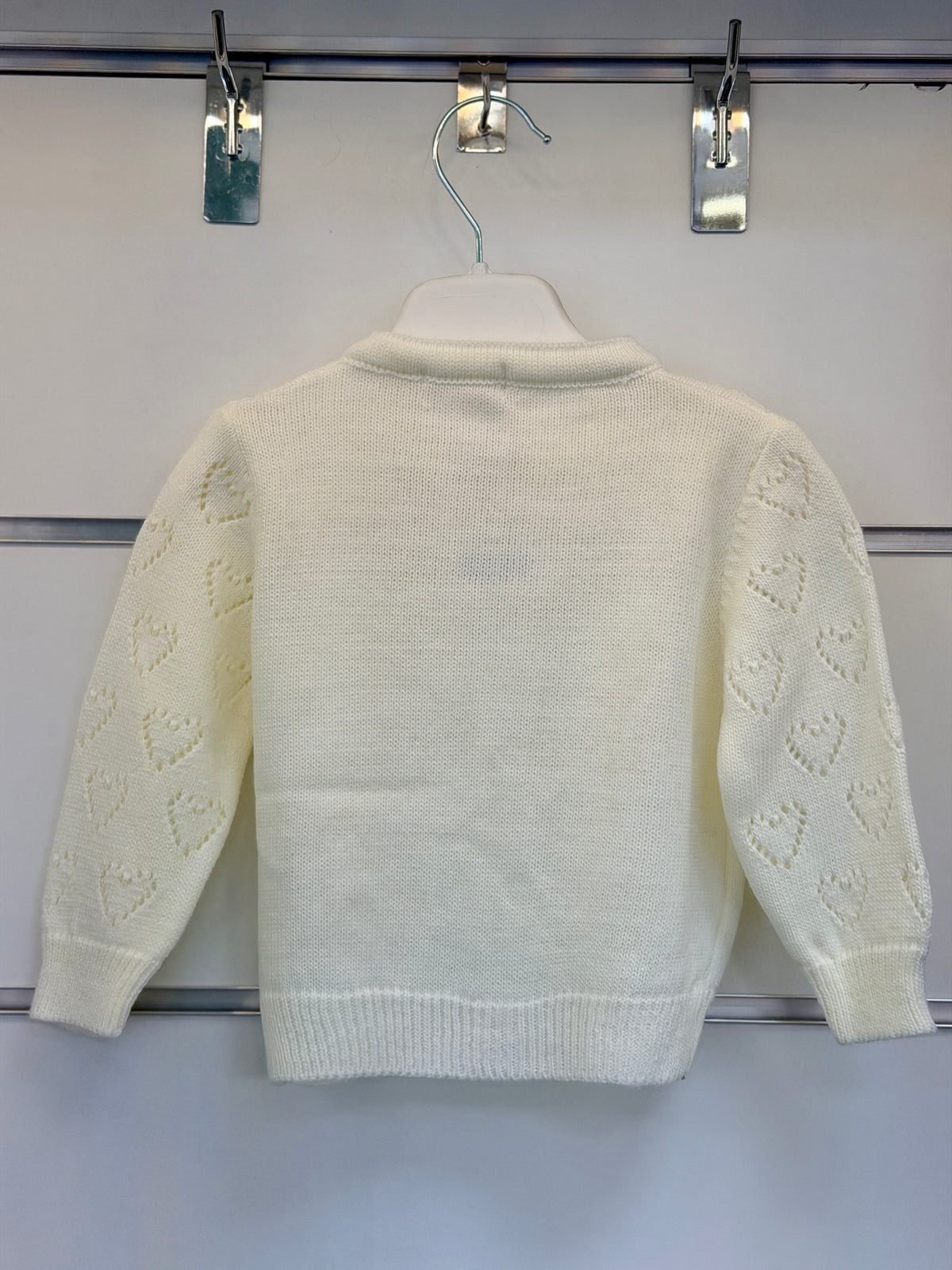 Wofim Kids Gebreid Vest – Hartjes Design
