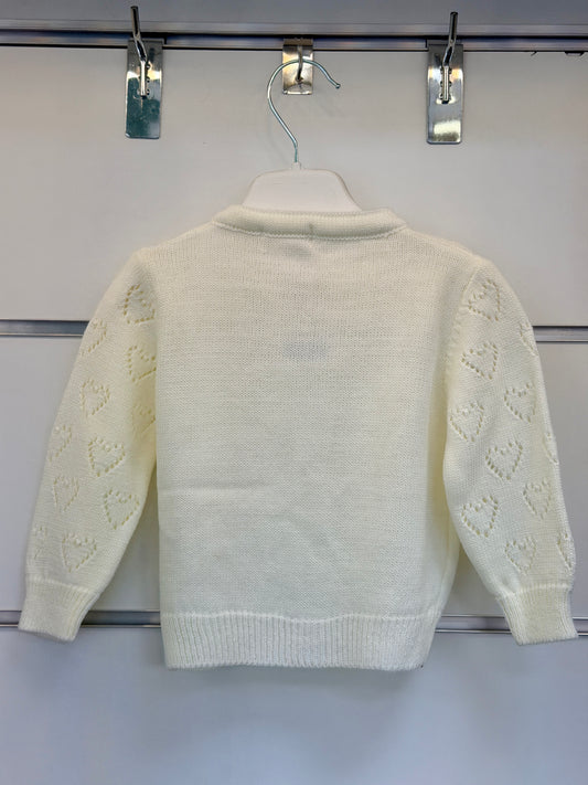 Wofim Kids Gebreid Vest – Hartjes Design