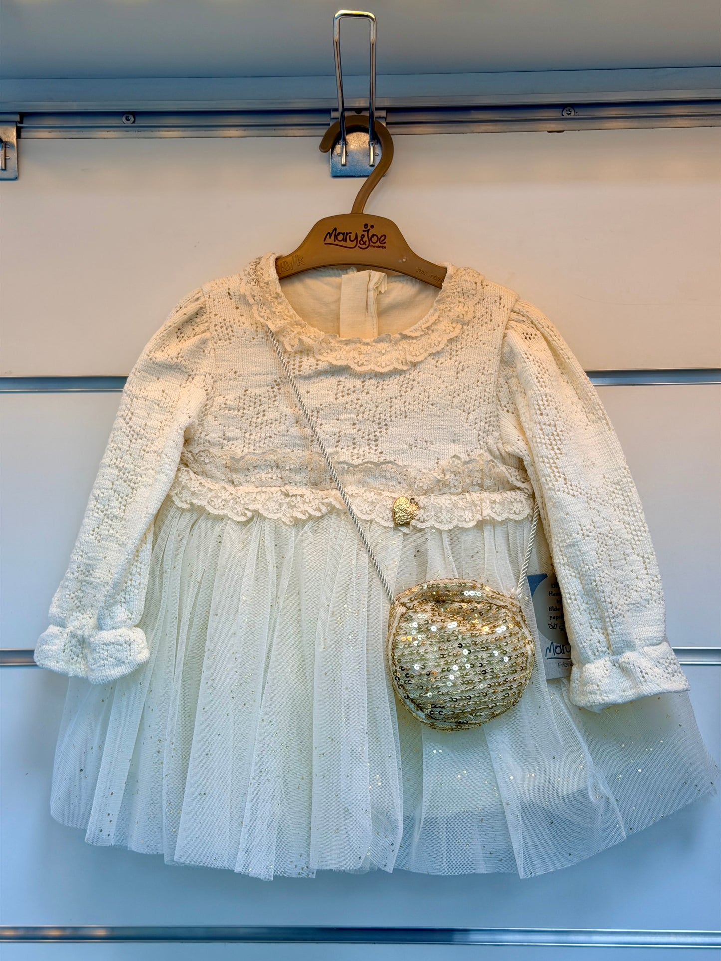 Mary & Joe Luxe Babyjurk – Off White met Tule