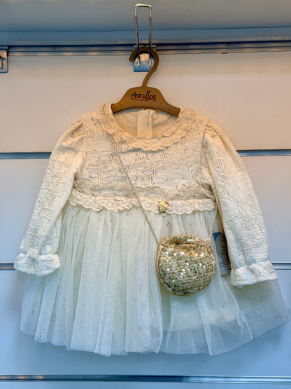 Mary & Joe Luxe Babyjurk – Off White met Tule