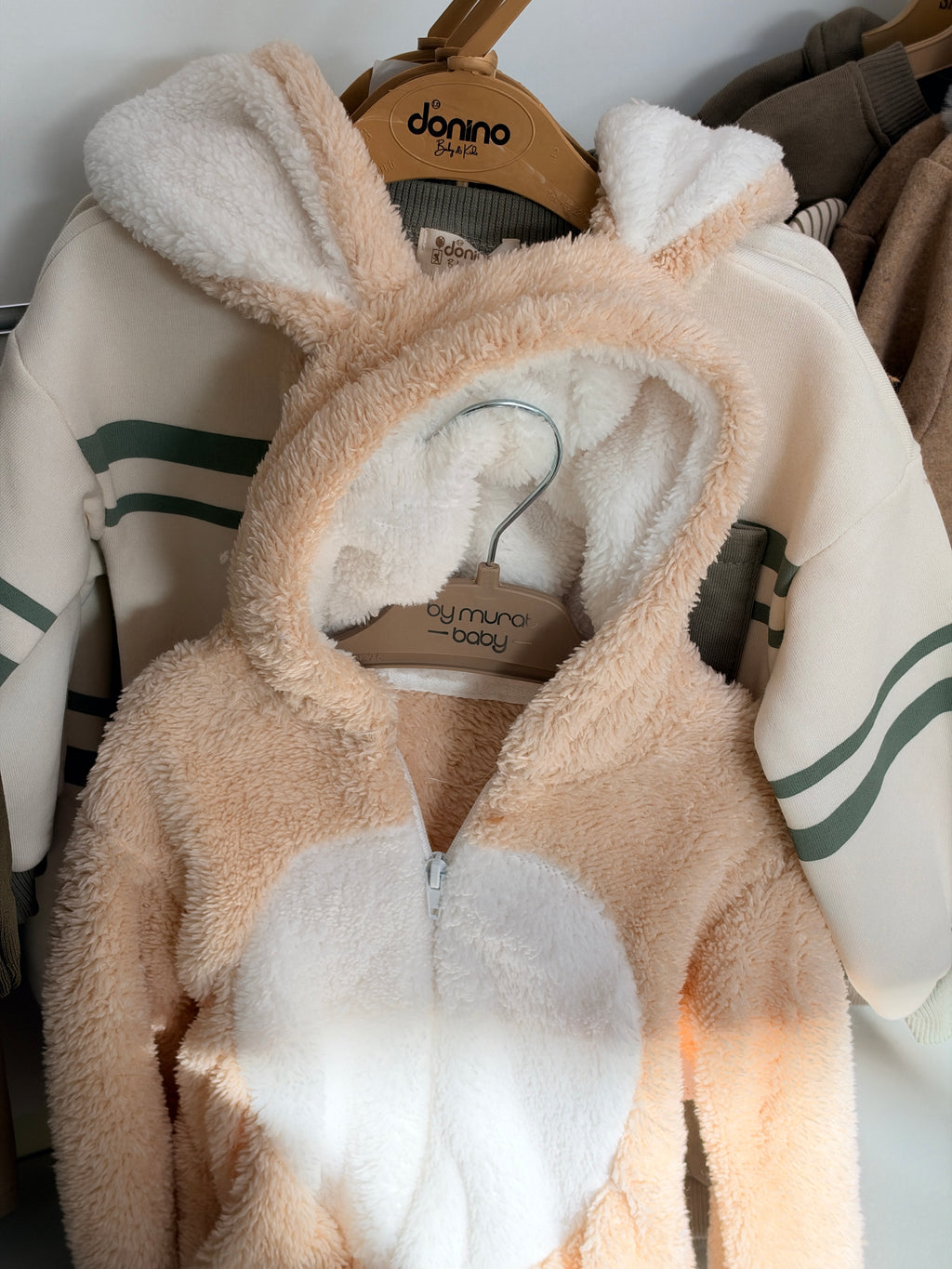 Baby Teddy Konijnenpak – Beige | Zacht & Warm