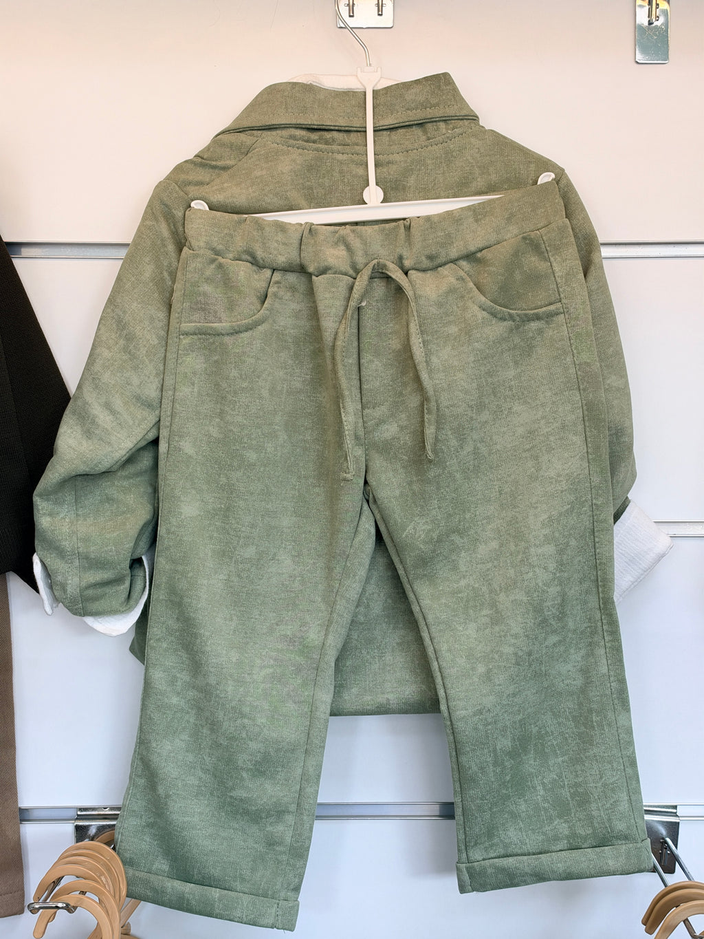 Baby 3-Delige Pak – Blauw | Blazer, Blouse & Broek met Strik