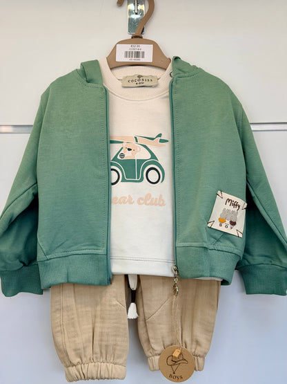 CocoSiss 3-Delige Baby Set – Vest, Shirt & Broek