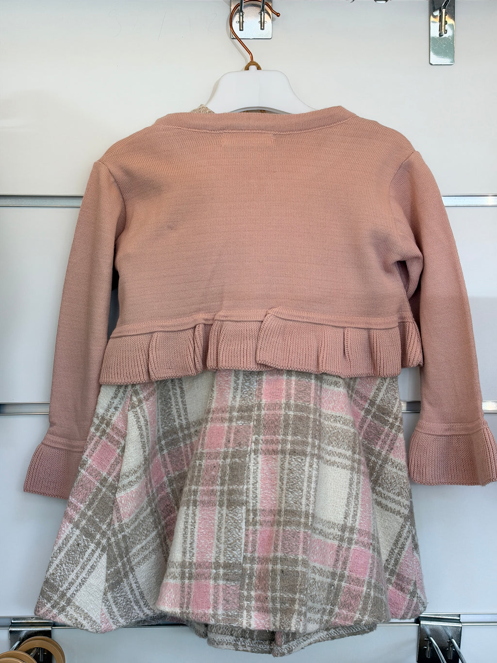 Meisjes 3-Delige Set met Teddy Vest, Shirt & Jeans – Roze