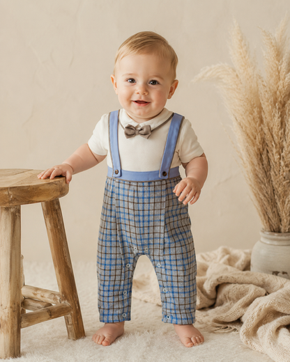 Babydola Baby Romper Set with Suspenders