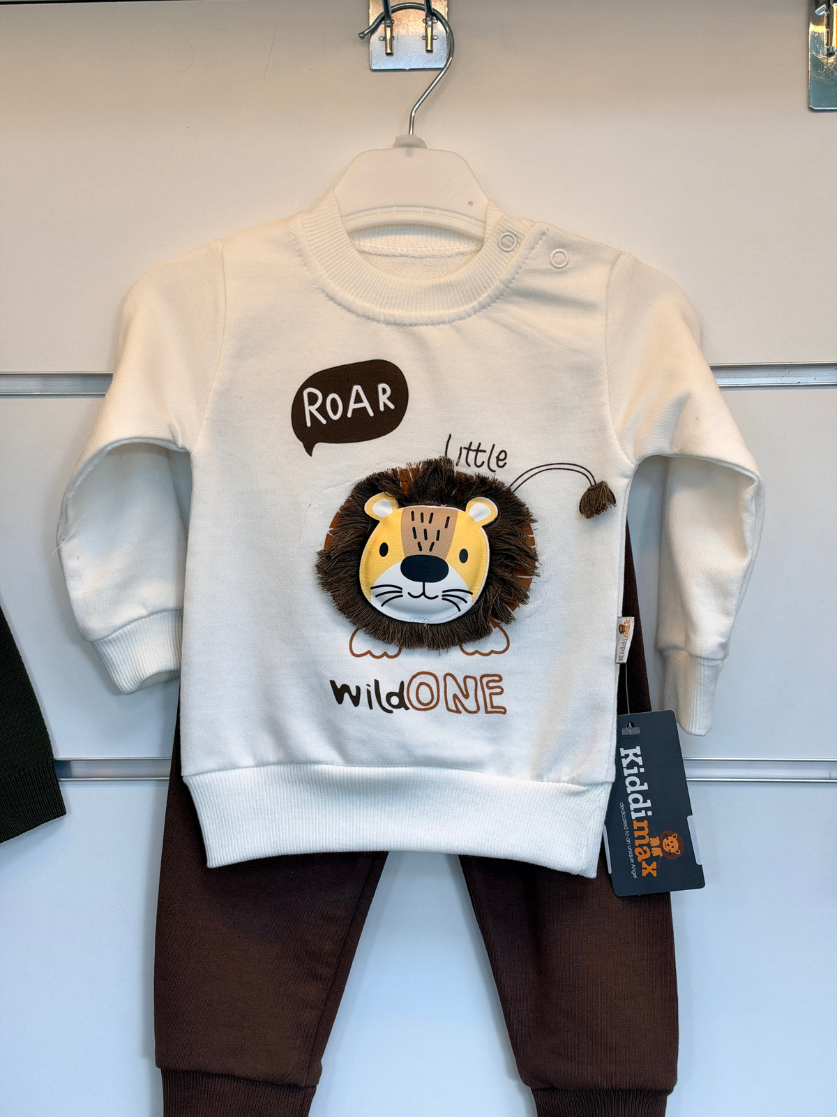 Baby 2-Delige Set met Leeuw – Geel & Grijs | Little Wild One
