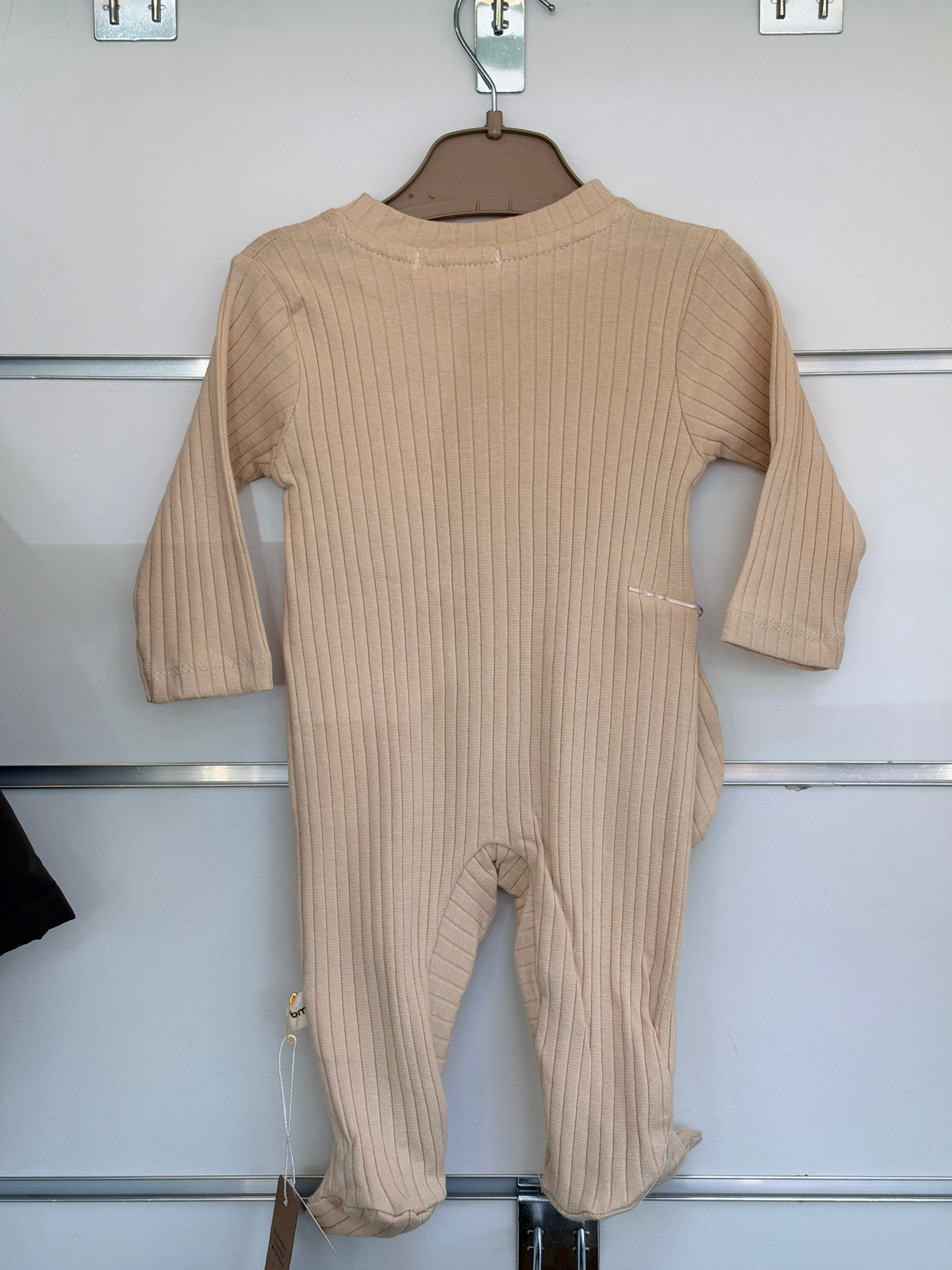 Baby Rib Romper met Voetjes & Haarband – Oudroze | Teddy Bear