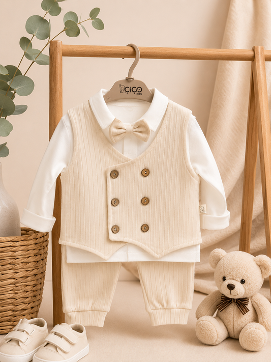 Cico Kids Gentleman Set – Beige | 3 Delig