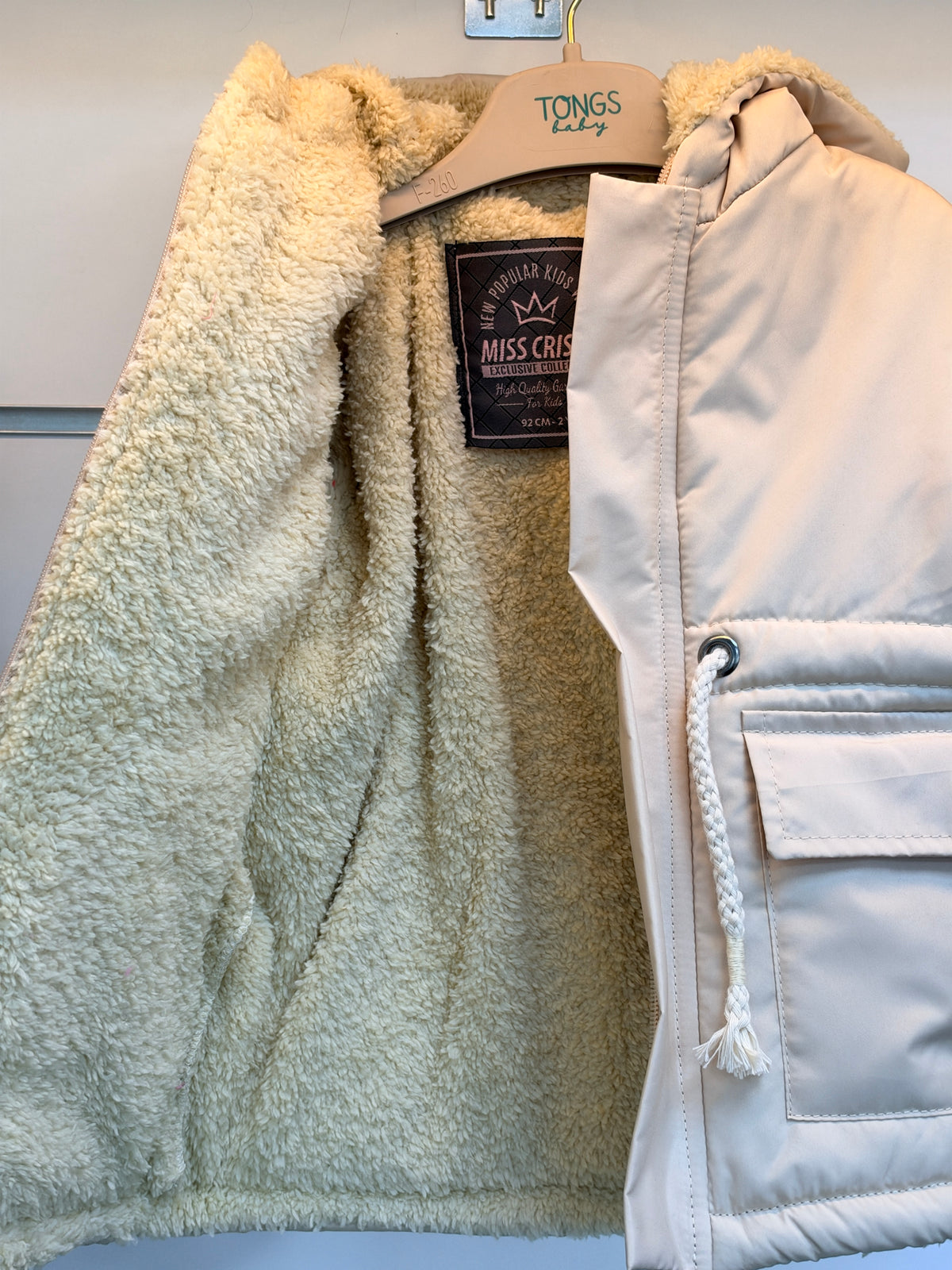 Meisjes Winterjas met Teddyvoering & Capuchon – Roze