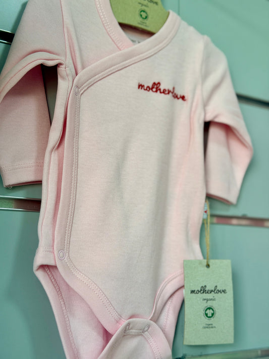 Motherlove Overslag Romper – Zacht Roze