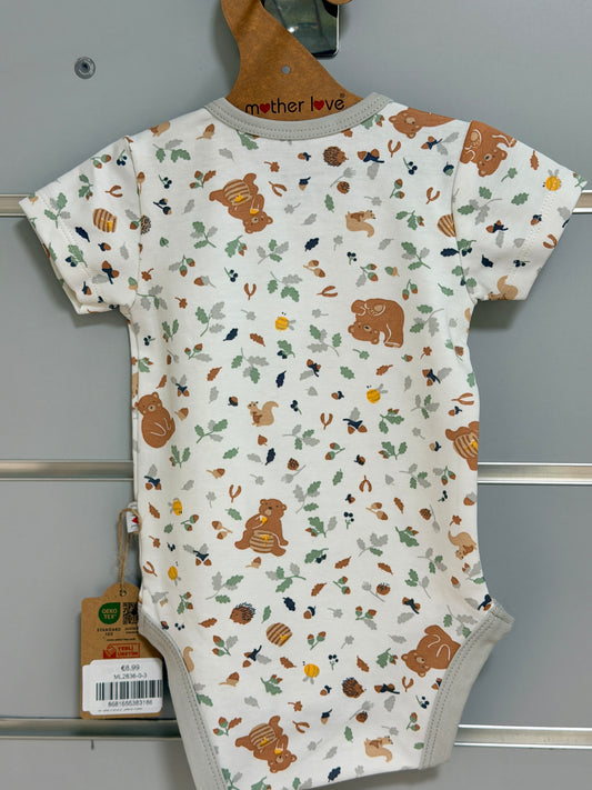 Forest Print Romper – Organic Cotton