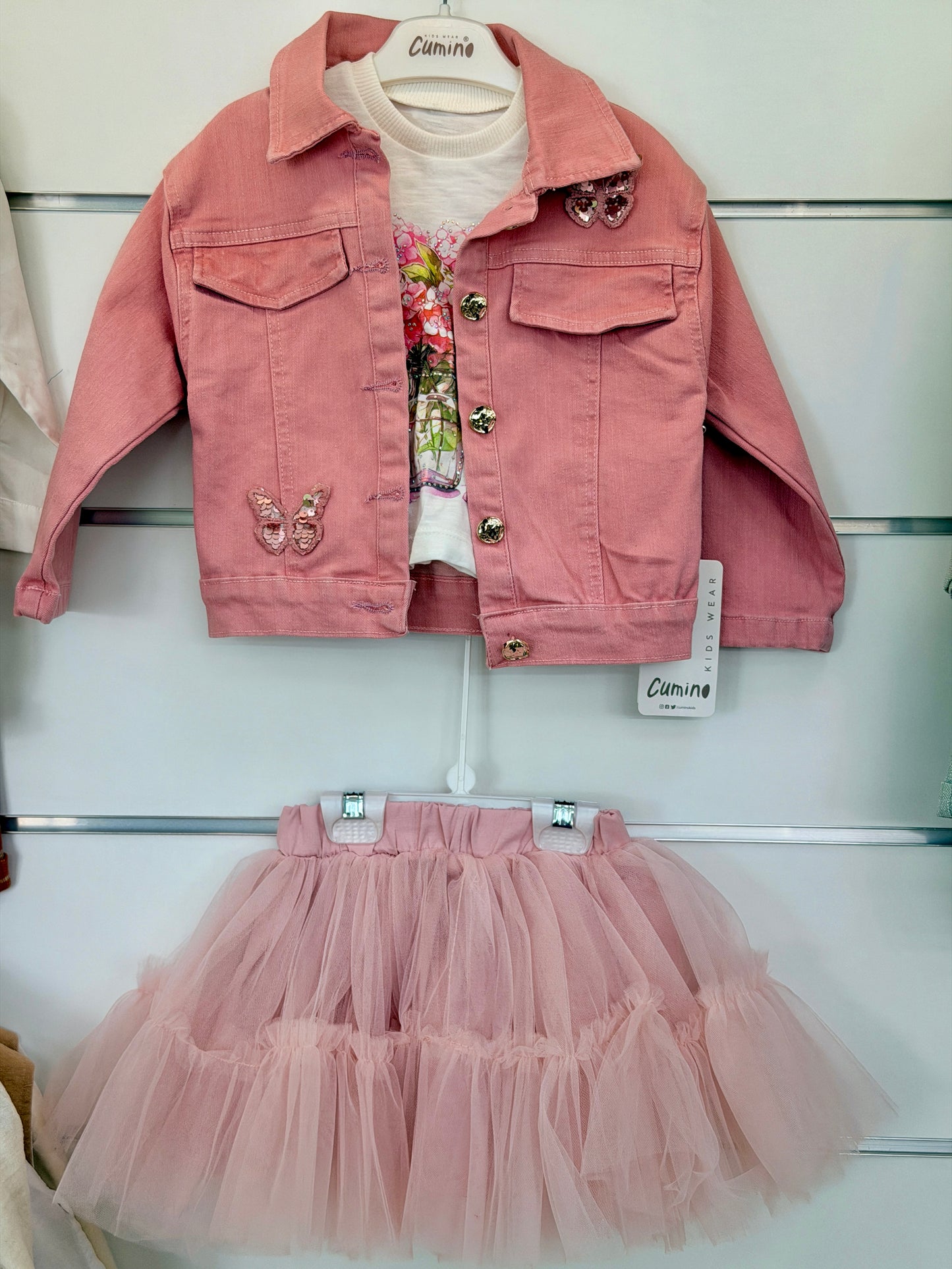 Cumino 3-Delige Meisjes Set – Pink Autumn