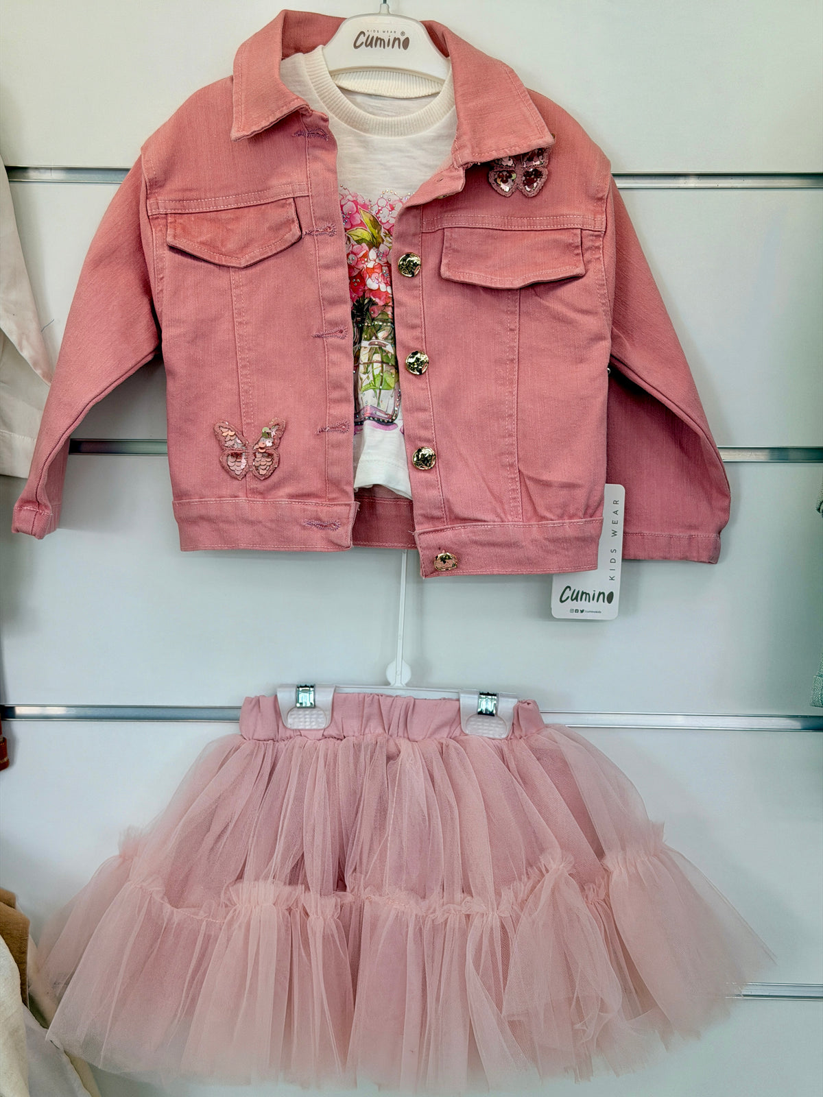 Cumino 3-Delige Meisjes Set – Pink Autumn
