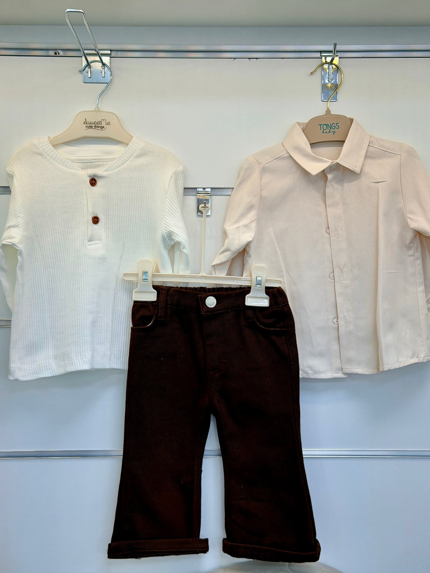 Sweet Me 4-Delige Babyset – Beige & Bruin