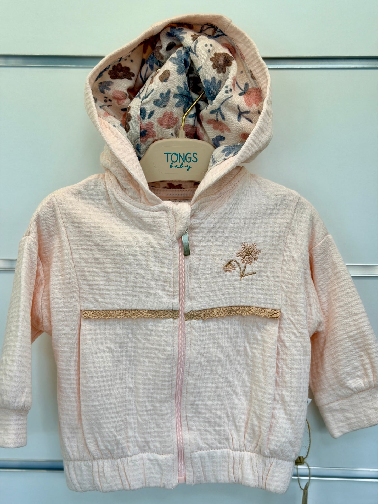 Anna Babba 3-Piece Baby Set – Hooded Cardigan, Shirt & Trousers