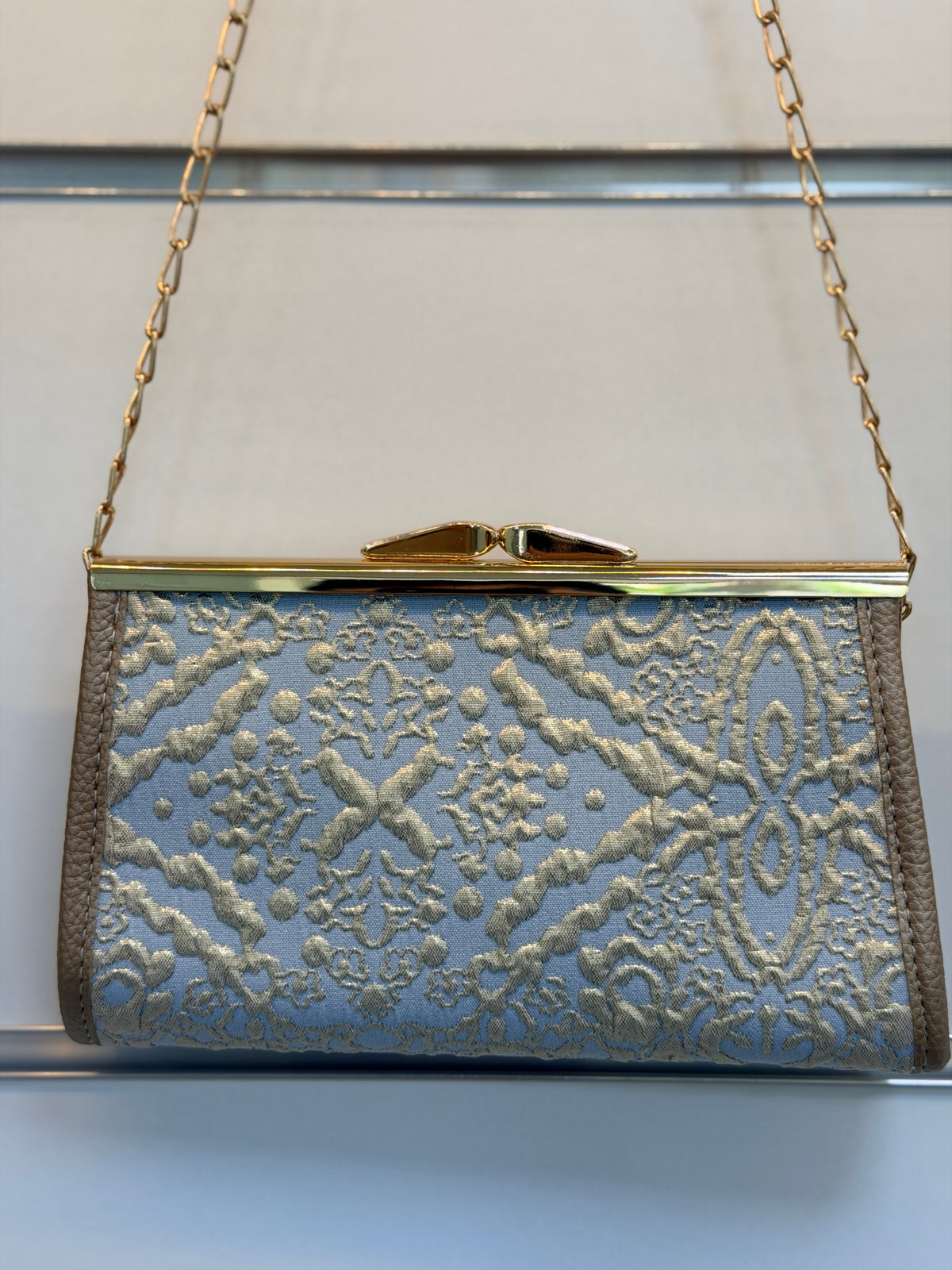 Gold Kids Luxe Jurkset met Jas & Tasje – Lichtblauw