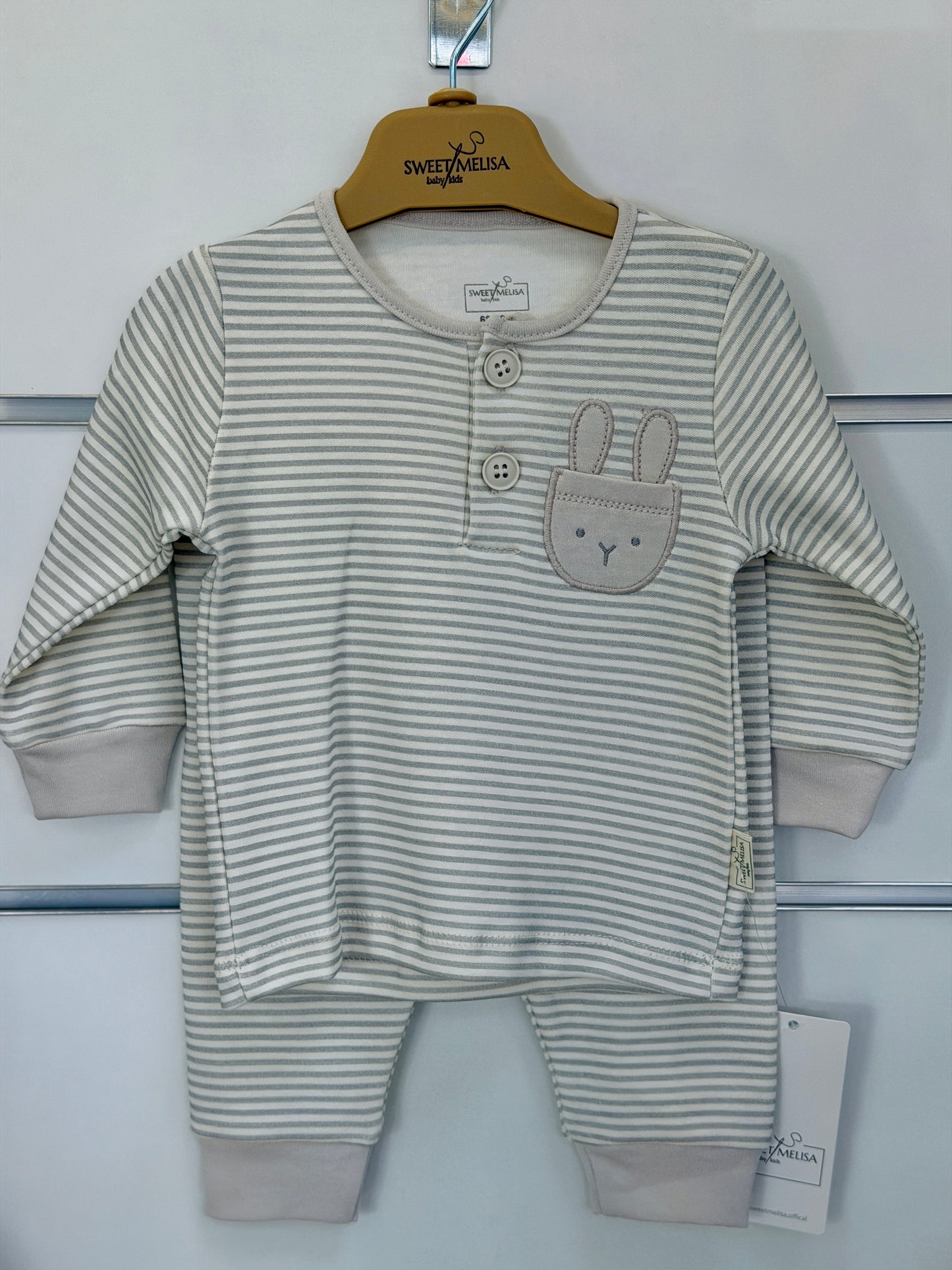 Sweet Melisa 2-Delige Baby Set – Streepdesign