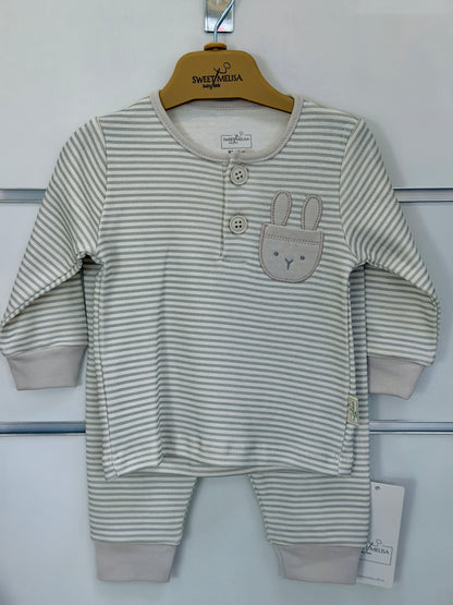 Sweet Melisa 2-Delige Baby Set – Streepdesign