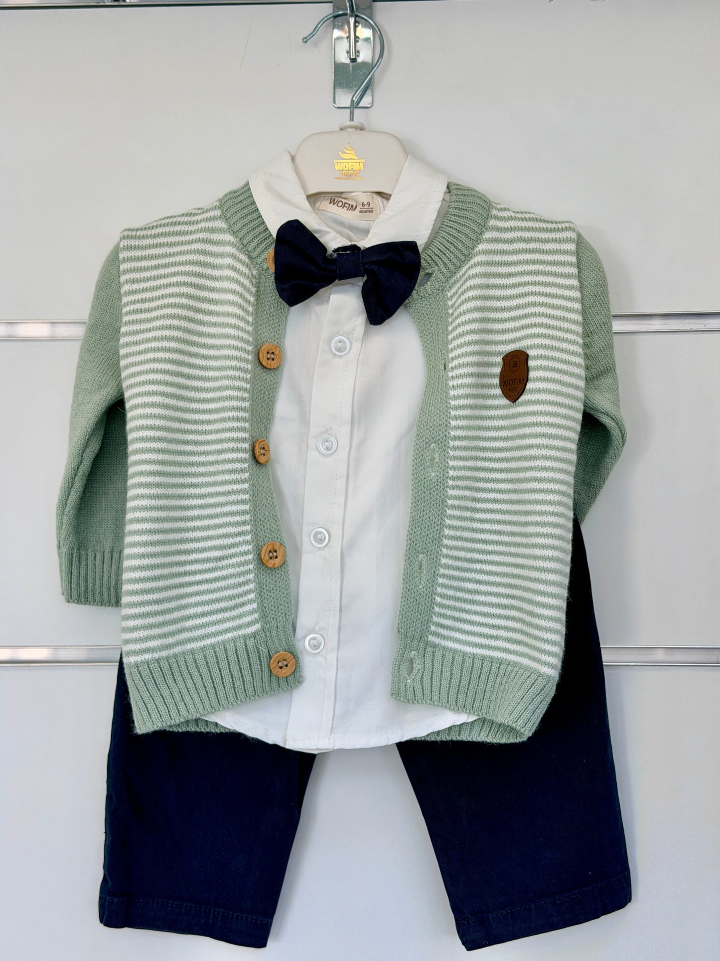 Wofim Kids 3-Delige Set – Overhemd Outfit