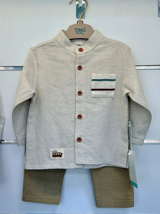 Tongs 2-Delige Set – Comfort Grijs