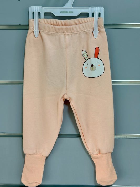 Broekje met Voetjes – Peach Bunny