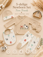 5-Delige Newborn Set – Farm Friends