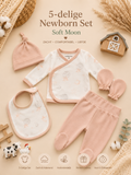 5-Delige Newborn Set – Soft Moon | Bamboe Mix
