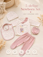 5-Delige Newborn Set – Little Friends | Bamboe Mix
