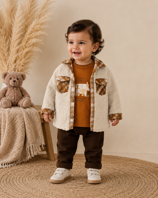 Bebüş 3-Delige Baby Set – Rhino Brown